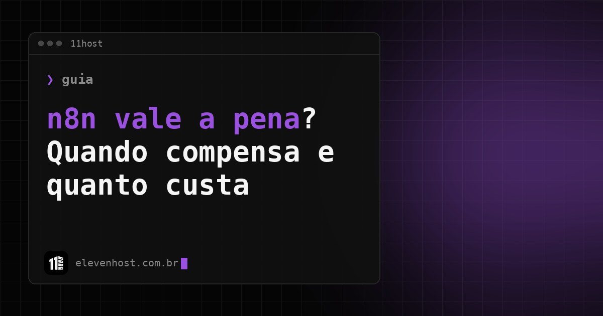 Capa: n8n vale a pena? Quando compensa e quanto custa