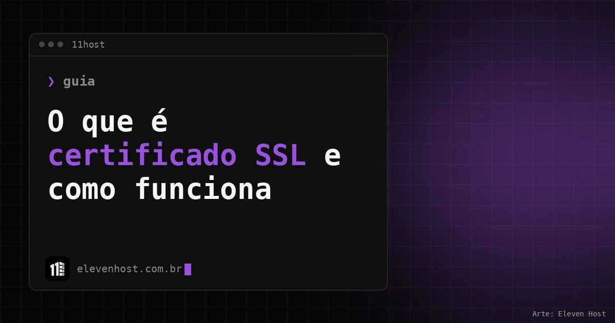 Capa da 11Host: o que é certificado SSL e como funciona